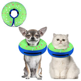 Colar inflable Supet para perros pequeños protege la herida sin bloquear la visión.