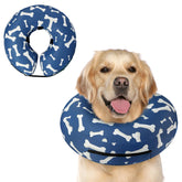 Collar inflable Supet en forma de dona para recuperación canina, previene lamidos.