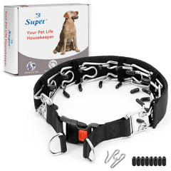 Supet collar de púas con hebilla de ajuste para entrenamiento seguro