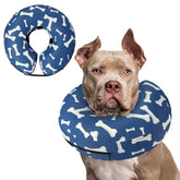 Supet cono inflable para perros con forma de dona que evita lamer la zona operada