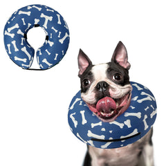 Supet cono inflable para perro postoperatorio evita lamer heridas.