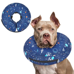 Cono inflable Supet para recuperación del perro sin obstruir la visión.