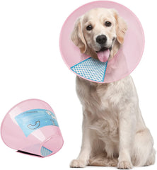 Supet cono para perros, ajuste cómodo para recuperación y prevención de lamido.