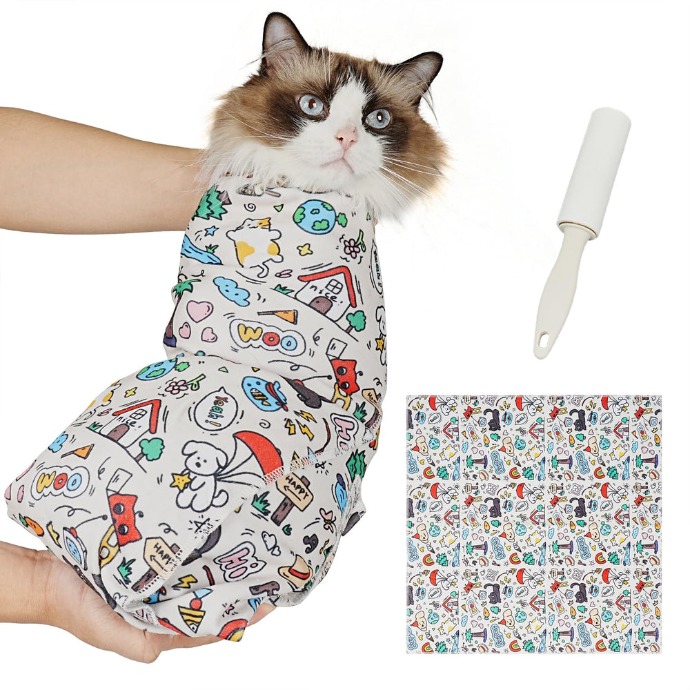 Supet Gato Wrap: sesión de cuidado felino sin estrés.