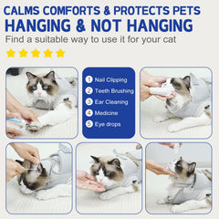 Supet hamaca-gato limpieza-dientes: soporte estable para higiene bucal suave.