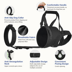 Supet Sling con doble correa y velcro para fijación segura.