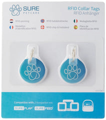 Etiqueta RFID SureFlap de collar, pack de dos, para mascotas sin microchip.