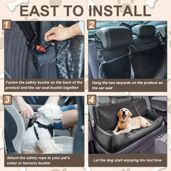 Suzile funda desmontable y lavable para cama de perro en coche.