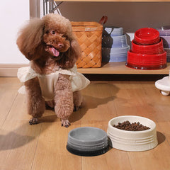 Tazon SWEEJAR en ceramica para cachorro, diseño gradiente negro.