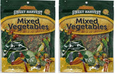 Sweet Harvest mezcla de verduras para aves, trozos coloridos para merendar.