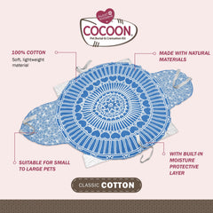 Sweet Goodbye Cocoon Funda suave en algodon, envoltorio calido para tu mascota