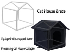 SXOZH casa gatos ferales grande ofrece espacio cómodo para dormir.