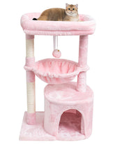 SYANDLVY arbol-gato-rosa-percha: ideal para trepar y observar desde una percha segura.
