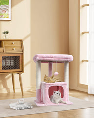 SYANDLVY arbol gatos 27p base estable para juego seguro en casa.