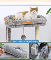 SYANDLVY Percha Superior Pelo Largo: área de descanso lujosa para siestas largas.