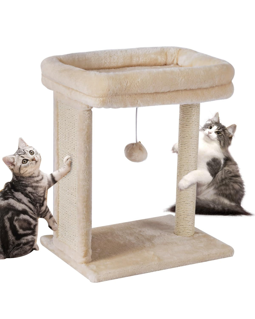 SYANDLVY árbol para gatos: percha superior acolchada para descansar.