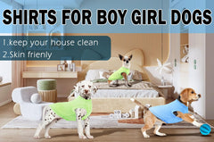 SyChien Camiseta para perros grande, tela suave y duradera, buena para uso diario.