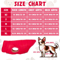 Syhood cazadora para perro con doble forro de felpa rosa, protección contra el viento.