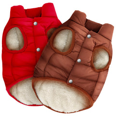 Chaqueta Syhood con doble capa de forro de felpa para perro, cálida y cómoda.