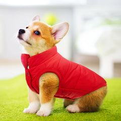 Chaqueta Syhood para perro, forro de lana, calor suave de dos capas.