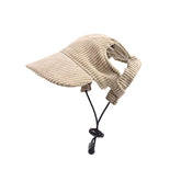 Gorra para perro Symphonyw con visera caqui protege del sol durante paseos y juegos