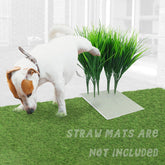 Sysmashing 8Pcs pilares de cesped artificial para perros, guía al orinar y reduce salpicaduras.