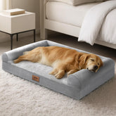 Cama Sytopia para perros grandes ofrece soporte ortopédico para articulaciones durante el descanso
