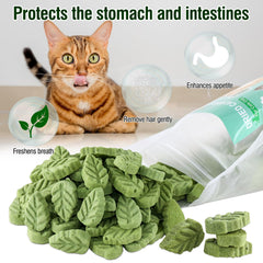 SYWUAII hierba para gatos snack natural: opción sabrosa que puede ayudar a suavizar la digestión.