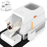 SZEE XL caja de arena para gatos, vista frontal, fácil de limpiar.