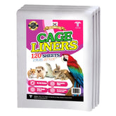 T TORTO9 forro jaula aves 120 hojas 20x18, ajuste cómodo y absorción eficiente