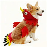 T2Y disfraz perro pavo con alas de fieltro, perfecto para fiestas.