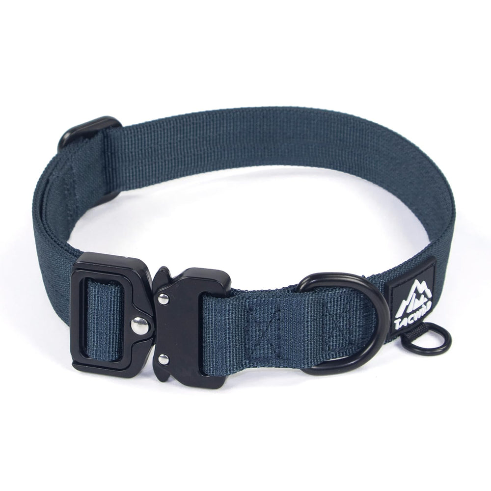 Collar Tacwild para perro navy XL, resistente para paseos diarios y entrenamiento.