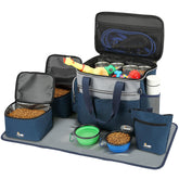 Taihoyin set de viaje para perros con 7 piezas, ideal para organizar accesorios.