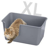 Tailryth jumbo caja de litter con bordes altos para evitar salpicaduras