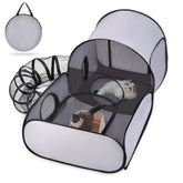 TailTastic parque gatos 3 en 1 exterior interior para juego seguro