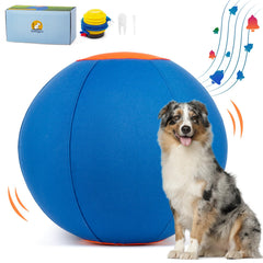 TailWaggers Jingle Herding Ball con cubierta resistente para juegos prolongados