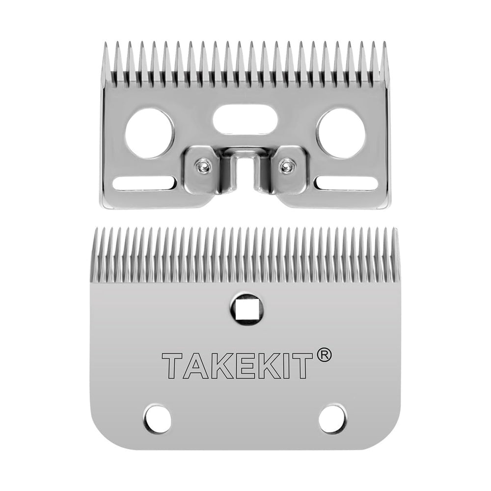 TAKEKIT cuchilla superior de 35 dientes para caballo, precisión y durabilidad en aseo profesional.