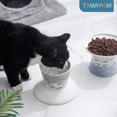 Tamaykim cuenco para alimento y agua, base gruesa evita deslizamientos.