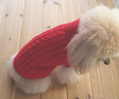 Tangpan suéter para perros, estampado paja-cuerda, look distintivo para paseos.