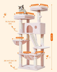 Taoqimiao arbol-gato con hamaca cómoda para sueño relajante.