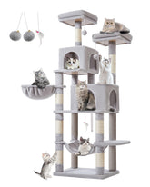 Taoqimiao arbol-gato 66-pulgadas ofrece refugio y diversión para gatos.