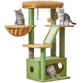 Taoqimiao arbol-gato-interior-38-5-pulgadas: estructura estable para trepar y rascar.