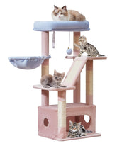 Taoqimiao arbol gatos 38.5 pulgadas vista frontal para juego y descanso