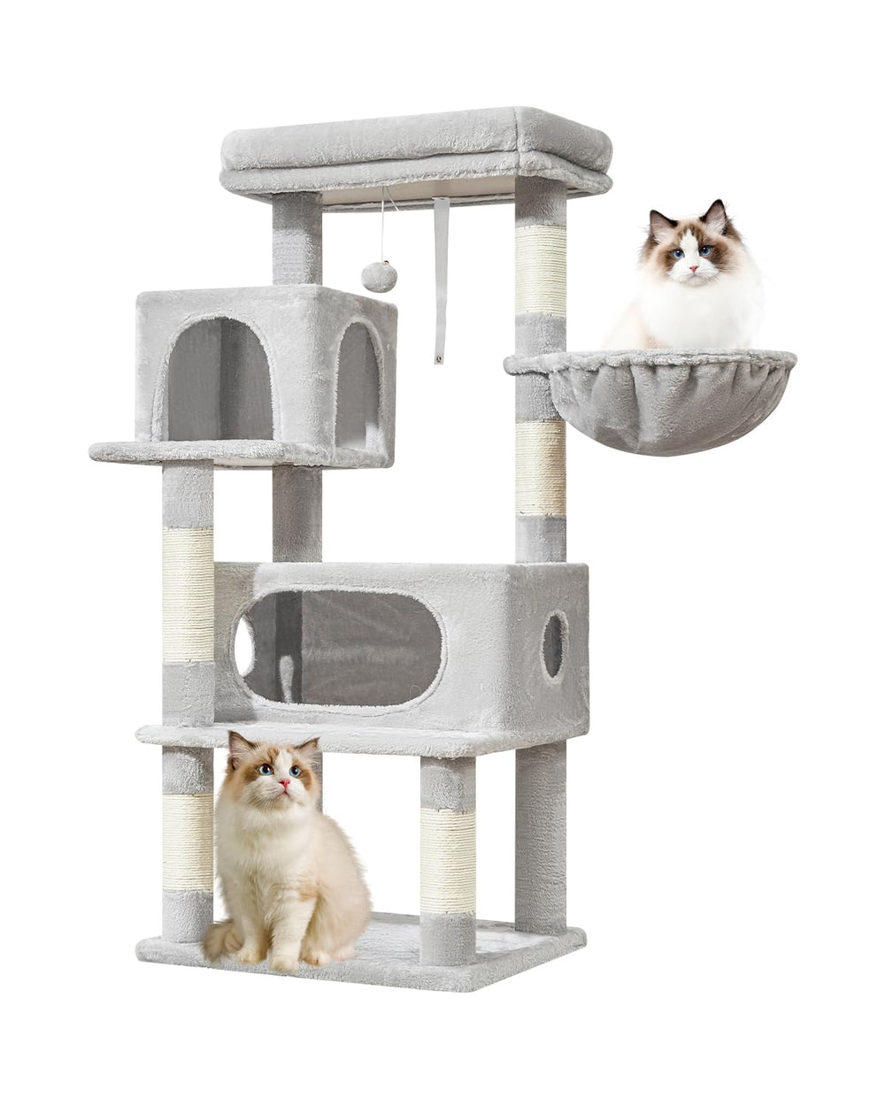 Taoqimiao árbol para gatos de 49 pulgadas, estructura estable para uso diario