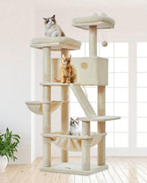 Taoqimiao arbol gatos 57-5 pulgadas, torre interior XL para descanso y exploración.