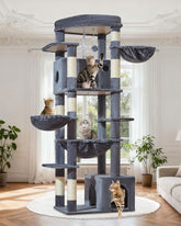 Taoqimiao árbol para gatos, plataforma superior amplia para observación y descanso, con capacidad de hasta 25 libras.