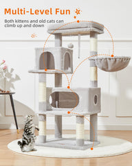 Taoqimiao cesta colgante ajustable, área de juego suave para gatos