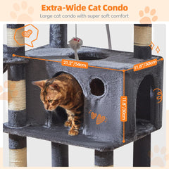 Taoqimiao arbol-gatos grande cesta-colgante para observar y relajarse.