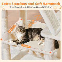Taoqimiao arbol gatos rampa sisal, acceso fácil para trepar.
