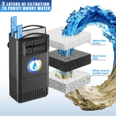 Tararium Filtro Tortuga: filtración multicapa para mantener la claridad.